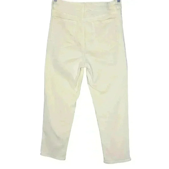 Athleta Sculptek Beige High Rise Jeans Women's 12 Straight Leg Ankle Stretch - Picture 2 of 5